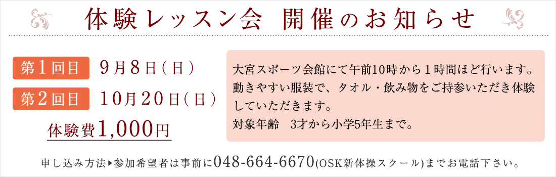 体験レッスン